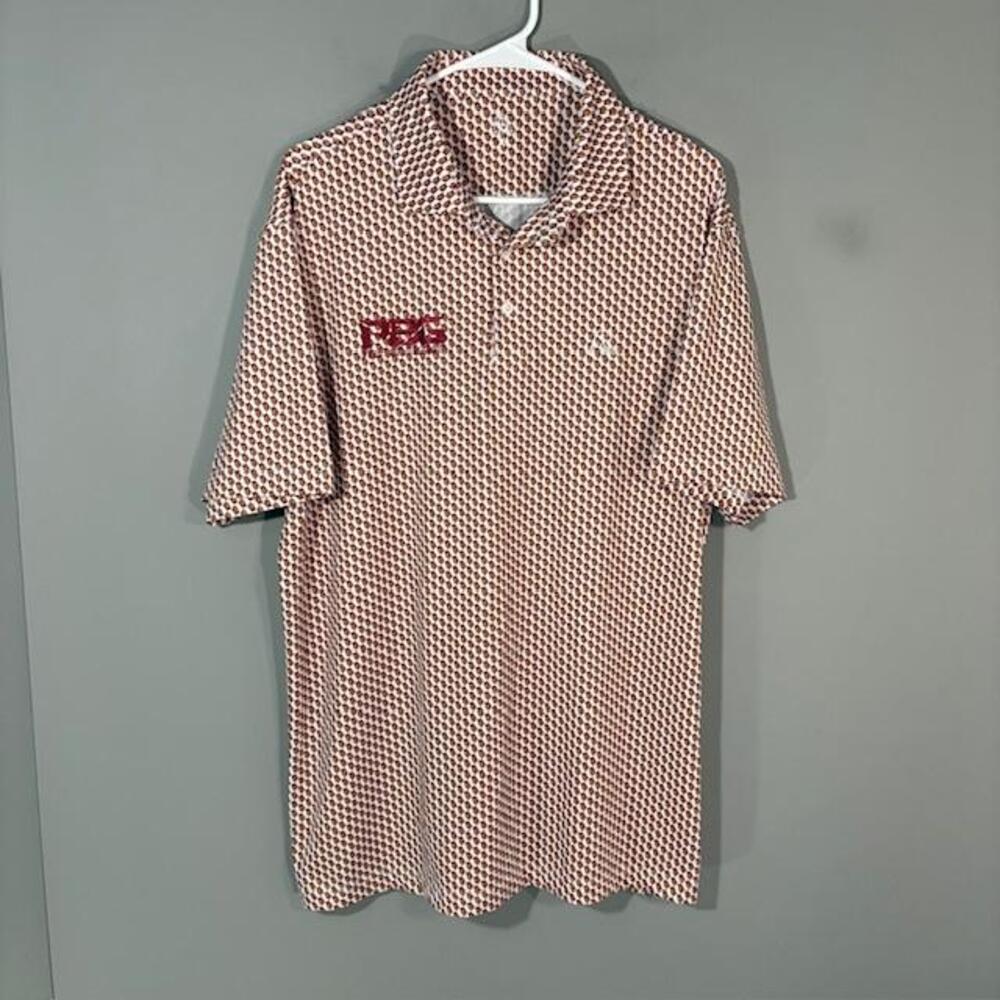 Arizona State Sun Devils Shirt Mens XL White NCAA Golf Rhoback Polo Sparky